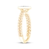 Thumbnail Image 2 of Princess-Cut Diamond Bezel-Look Solitaire Braided Shank Engagement Ring 1/4 ct tw 14K Yellow Gold (I/I2)