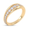 Thumbnail Image 2 of Diamond Graduated Curve Ring 1/2 ct tw 14K Yellow Gold