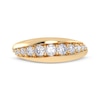 Thumbnail Image 3 of Diamond Graduated Curve Ring 1/2 ct tw 14K Yellow Gold