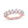 Thumbnail Image 1 of Lab-Grown Diamonds by KAY Heart-Shaped East-West Anniversary Ring 2 ct tw 14K Rose Gold