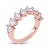 Thumbnail Image 2 of Lab-Grown Diamonds by KAY Heart-Shaped East-West Anniversary Ring 2 ct tw 14K Rose Gold