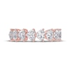 Thumbnail Image 3 of Lab-Grown Diamonds by KAY Heart-Shaped East-West Anniversary Ring 2 ct tw 14K Rose Gold