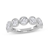 Thumbnail Image 1 of Lab-Grown Diamonds by KAY Seven-Stone Bezel-Set Anniversary Ring 2 ct tw 14K White Gold