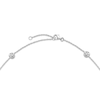 Thumbnail Image 3 of Multi-Diamond Station Necklace 1-1/2 ct tw 14K White Gold 17.75&quot;