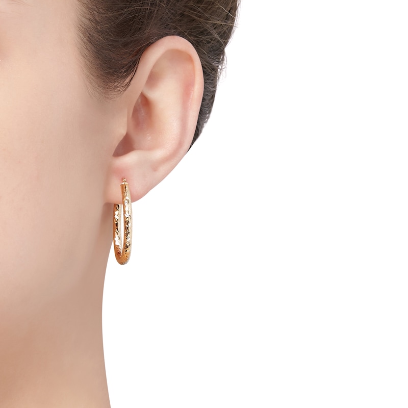 Main Image 2 of Hoop Earrings 14K Yellow Gold 28mm