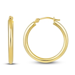 Hoop Earrings 14K Yellow Gold 20mm