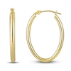 Thumbnail Image 0 of Oval Hoop Earrings 14K Yellow Gold 25mm