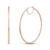 Thumbnail Image 1 of Tube Hoop Earrings 10K Rose Gold 50mm