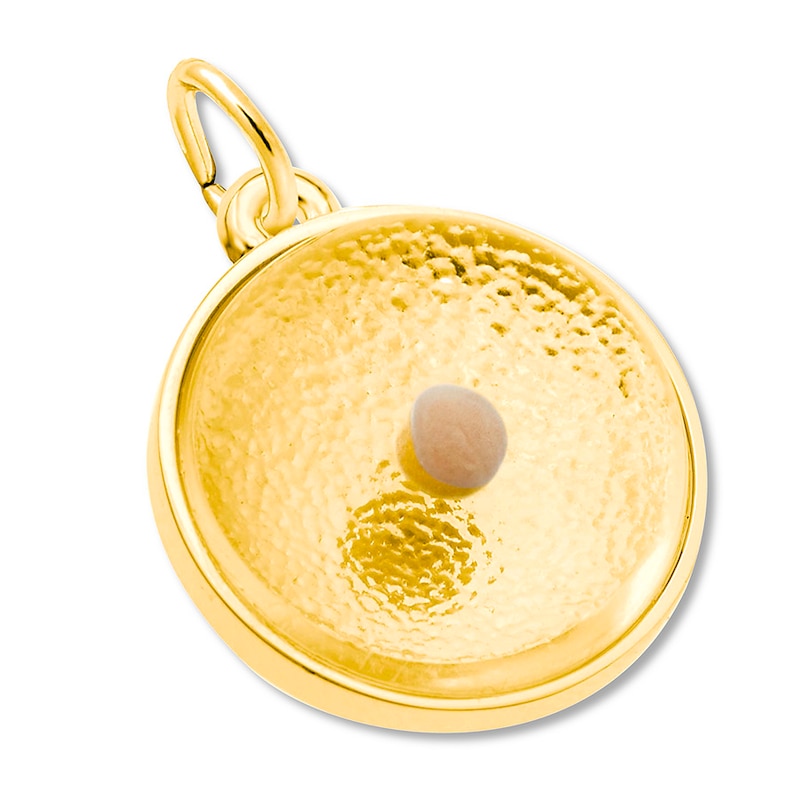 14K Yellow Gold Mustard Seed Charm