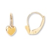 Thumbnail Image 0 of Heart Earrings 14K Yellow Gold