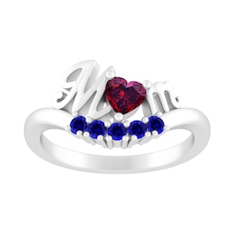 Birthstone 'Mom' Ring (6 Stones)