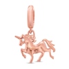 Thumbnail Image 1 of True Definition Unicorn Charm with Diamond Accent 10K Rose Gold