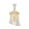 Thumbnail Image 1 of Men’s Diamond Jesus Pendant 1/2 ct tw 10K Yellow Gold