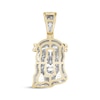 Thumbnail Image 4 of Men’s Diamond Jesus Pendant 1/2 ct tw 10K Yellow Gold