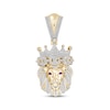 Thumbnail Image 1 of Men's Diamond Lion Head Pendant 3/4 ct tw 10K Yellow Gold