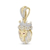 Thumbnail Image 3 of Men's Diamond Lion Head Pendant 3/4 ct tw 10K Yellow Gold