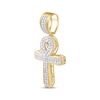 Thumbnail Image 3 of Men's Diamond Cross Pendant 1 ct tw 10K Yellow Gold