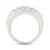 Thumbnail Image 4 of Men's Diamond Ring 1-1/2 ct tw Round-cut 10K Two-Tone Gold