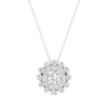 Thumbnail Image 1 of Lab-Grown Diamonds by KAY Double Frame Necklace 1/2 ct tw 14K White Gold 18”