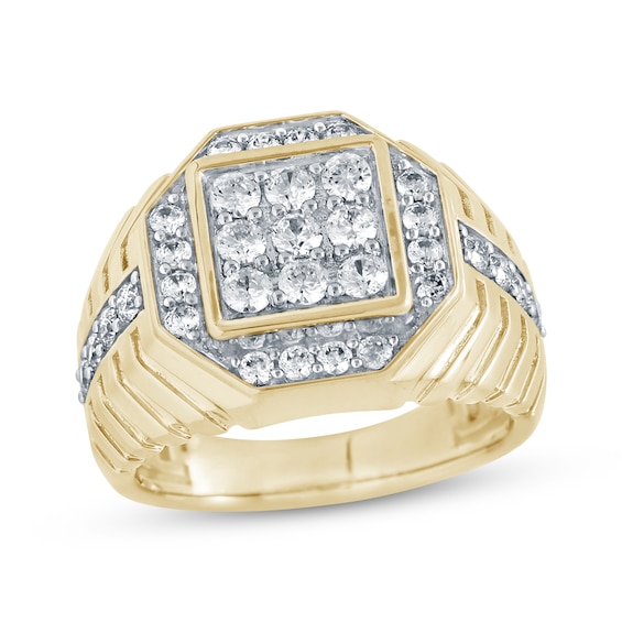 Men's Diamond Tiered Ring 1-1/2 ct tw 10K Yellow Gold