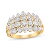 Thumbnail Image 1 of Lab-Grown Diamonds by KAY Four-Row Ring 2 ct tw 10K Yellow Gold