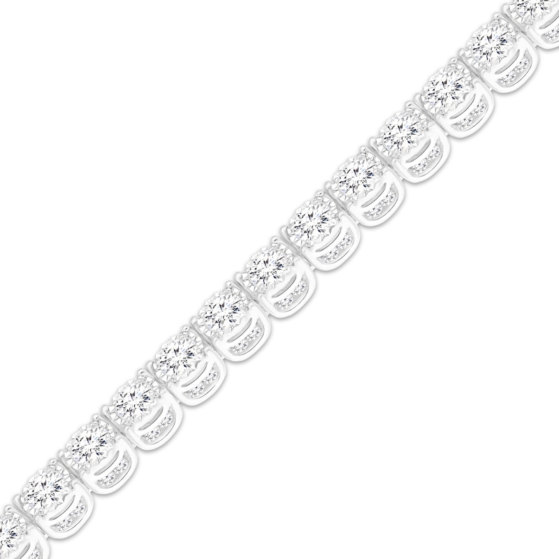 Main Image 2 of Lab-Grown Diamonds by KAY Tennis Bracelet 7 ct tw 10K White Gold 7.25&quot;