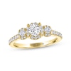 Thumbnail Image 0 of THE LEO Diamond Round-Cut Three-Stone Engagement Ring 7/8 ct tw 14K Yellow Gold