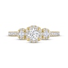 Thumbnail Image 2 of THE LEO Diamond Round-Cut Three-Stone Engagement Ring 7/8 ct tw 14K Yellow Gold