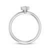 Thumbnail Image 3 of Round-Cut Diamond Solitaire Heart-Shaped Frame Engagement Ring 1/5 ct tw 14K White Gold (I/I2)