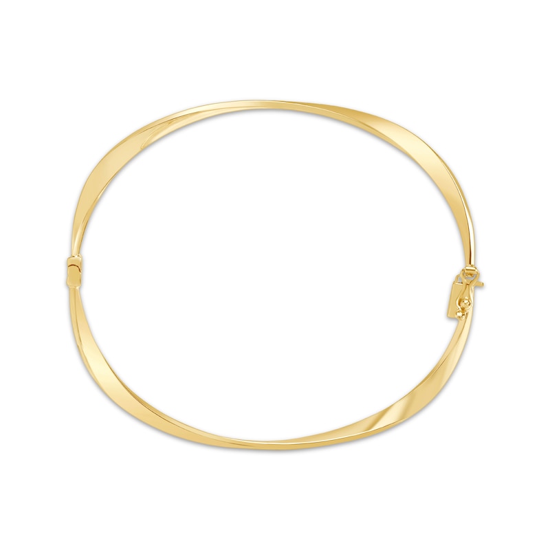 Main Image 2 of Twist Bangle Bracelet 14K Yellow Gold 8&quot;