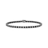 Thumbnail Image 1 of Men's Black & White Diamond Line Bracelet 6 ct tw Sterling Silver 8.5&quot;