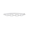 Thumbnail Image 1 of Diamond Link Bangle Bracelet 1/4 ct tw Sterling Silver 7&quot;