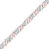 Thumbnail Image 2 of Diamond S-Link Bracelet 1/4 ct tw Sterling Silver & 10K Rose Gold 7.25&quot;