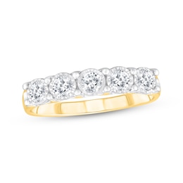 Adore Diamond Five-Stone Anniversary Ring 7/8 ct tw 10K Yellow Gold