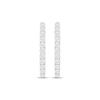 Thumbnail Image 2 of Diamond Hoop Earrings 1/4 ct tw Sterling Silver