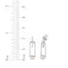 Thumbnail Image 2 of Cultured Pearl Bar Drop Earrings Sterling Silver