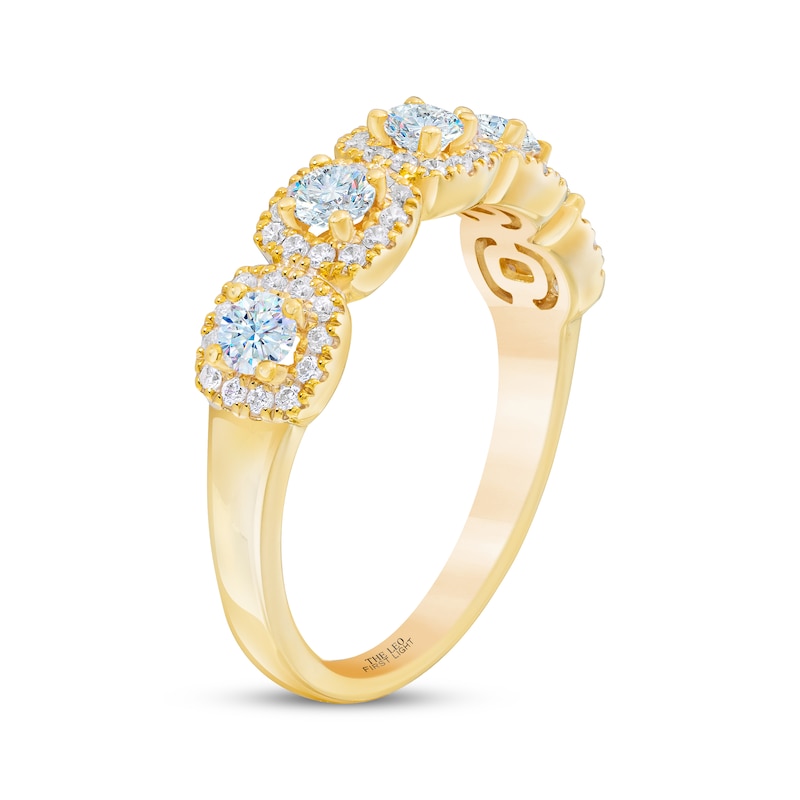 Main Image 2 of THE LEO First Light Diamond Anniversary Band 3/4 ct tw 14K Yellow Gold