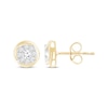 Thumbnail Image 0 of Multi-Diamond Circle Stud Earrings 1/2 ct tw 14K Yellow Gold