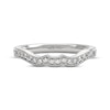 Thumbnail Image 3 of THE LEO Ideal Cut Diamond Contour Wedding Band 1/5 ct tw 14K White Gold