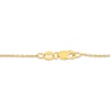 Thumbnail Image 2 of Lab-Created Diamonds by KAY Oval-Cut Halo Necklace 1 ct tw 14K Yellow Gold 18"