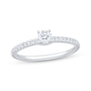 Thumbnail Image 1 of Round-Cut Diamond Engagement Ring 3/8 ct tw 14K White Gold