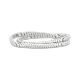 Tubogas Slip-On Wrap Bangle Bracelet Sterling Silver