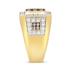 Thumbnail Image 2 of Men's Champagne & White Diamond Octagon Ring 2 ct tw 10K Yellow Gold