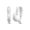 Thumbnail Image 1 of Puff Heart Tube Hoop Earrings Sterling Silver