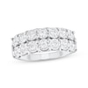 Thumbnail Image 1 of Diamond Two-Row Anniversary Ring 1/2 ct tw 14K White Gold