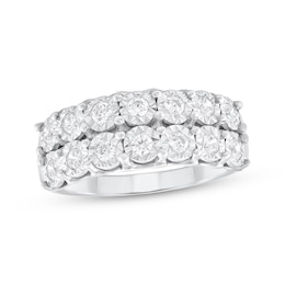 Adore Diamond Two-Row Anniversary Ring 1/2 ct tw 14K White Gold