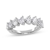 Thumbnail Image 1 of Lab-Grown Diamonds by KAY Heart-Shaped East-West Anniversary Ring 2 ct tw 14K White Gold