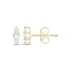 Thumbnail Image 1 of Lab-Grown Diamonds by KAY Three-Stone Vertical Stud Earrings 1/5 ct tw 14K Yellow Gold