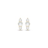 Thumbnail Image 2 of Lab-Grown Diamonds by KAY Three-Stone Vertical Stud Earrings 1/5 ct tw 14K Yellow Gold