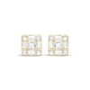 Thumbnail Image 2 of Lab-Grown Diamonds by KAY Baguette & Round-Cut Stud Earrings 3/4 ct tw 14K Yellow Gold